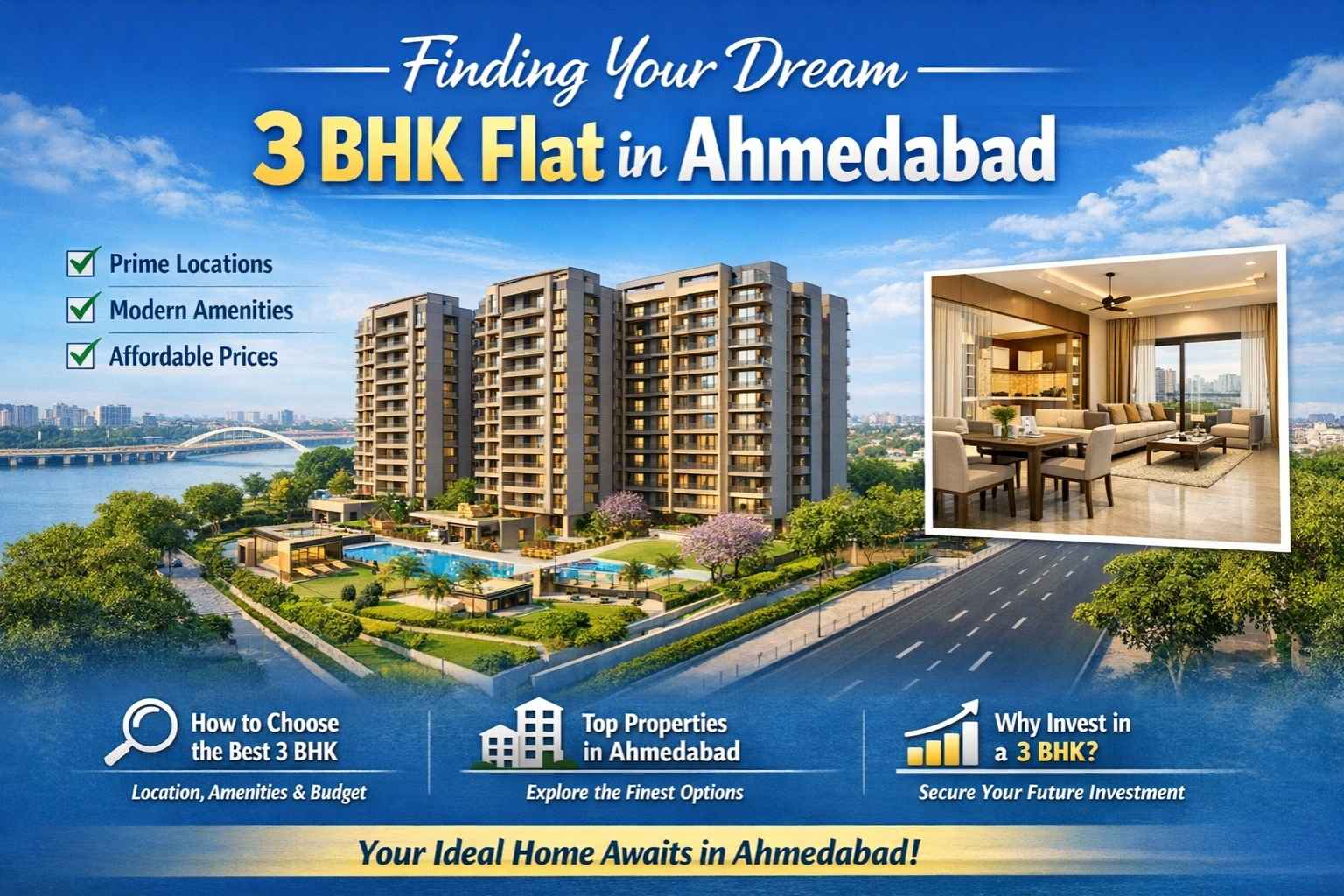 Finding Your Dream 3 BHK Flat in Ahmedabad - Star Realty India